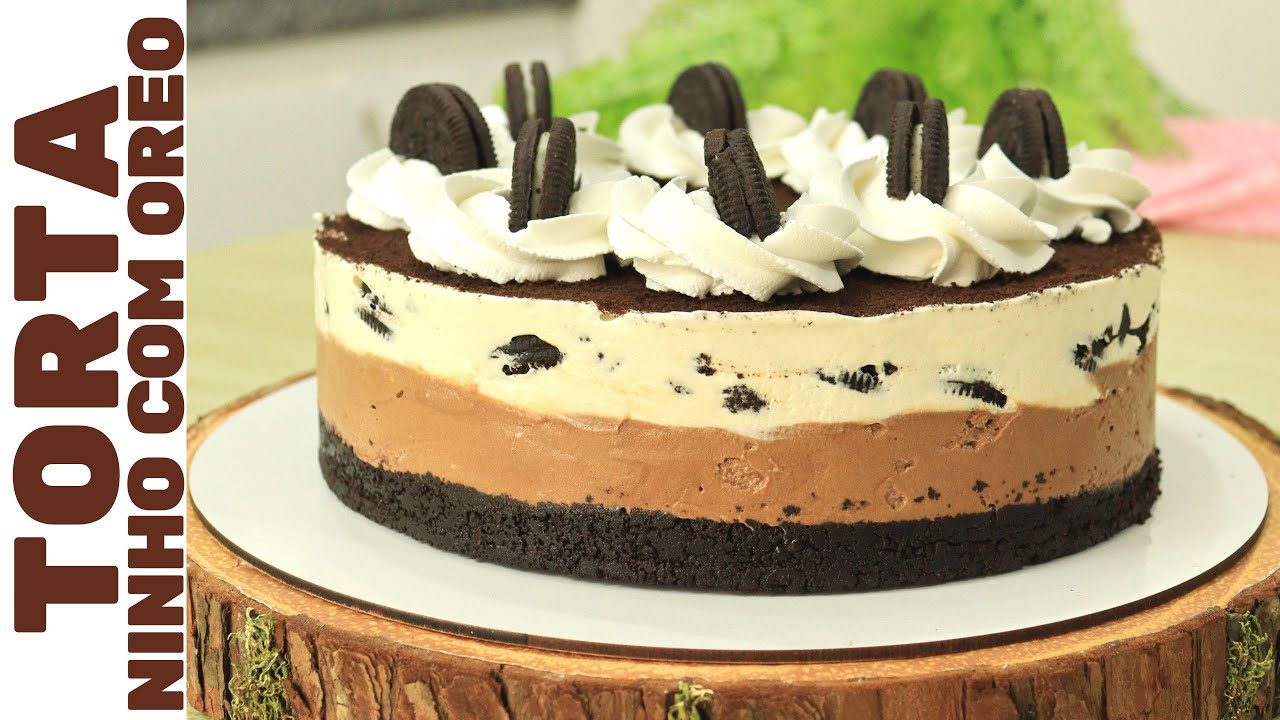 TORTA MOUSSE DE NINHO COM OREO: SEM FORNO E SEM GELATINA! | Perfeita! e deliciosa!
