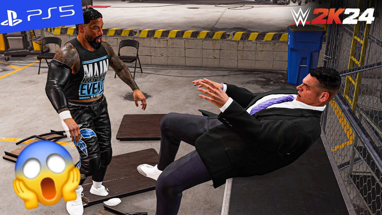 WWE 2K24 - Jey Uso Wrecks Gunther | PS5