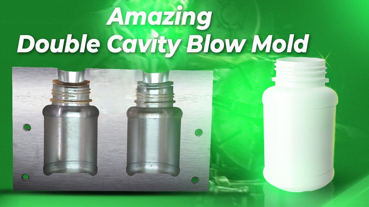 Amazing Double Cavity Mold For a Plastic Container | 2-Cavity Blow Mold.