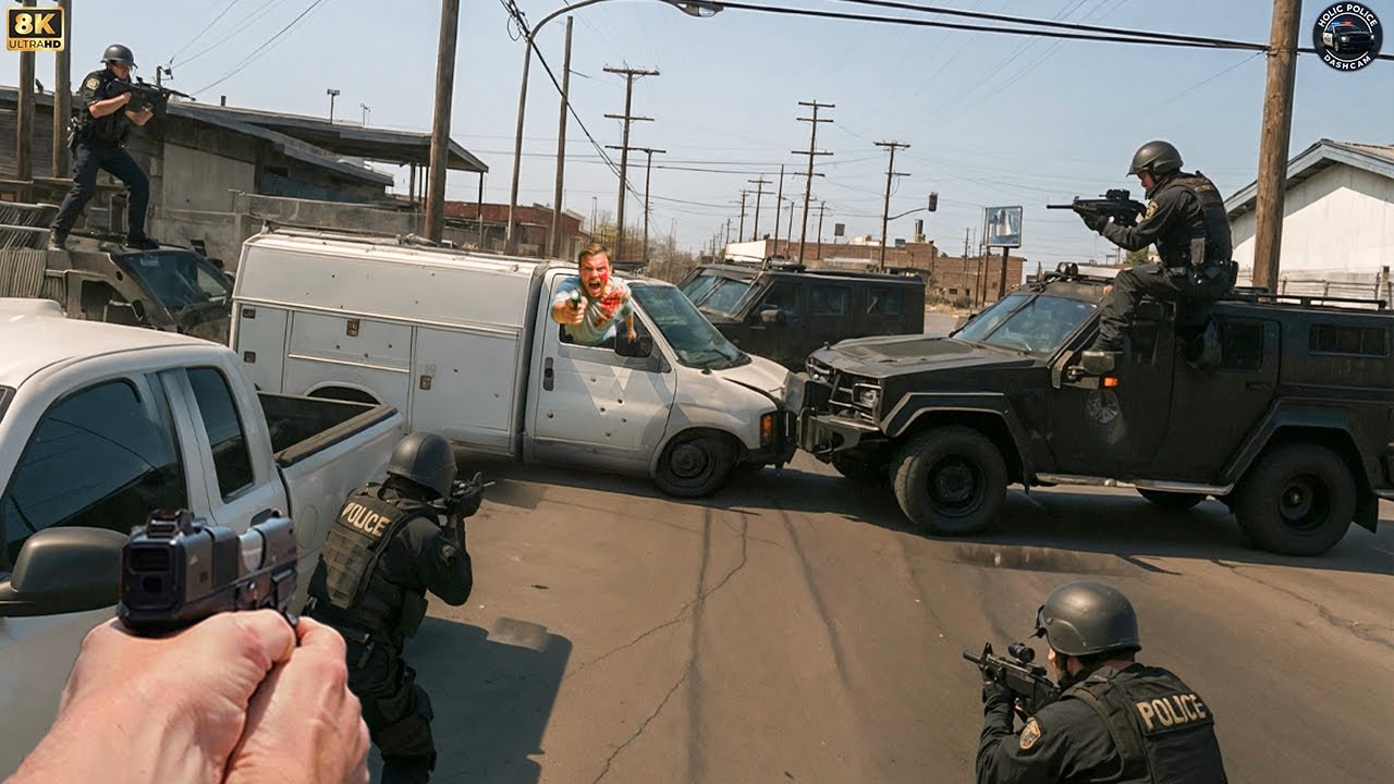 INSANE Police Chase Shootout 2025 &ndash; High-Speed Pursuit Caught on Dashcam #1