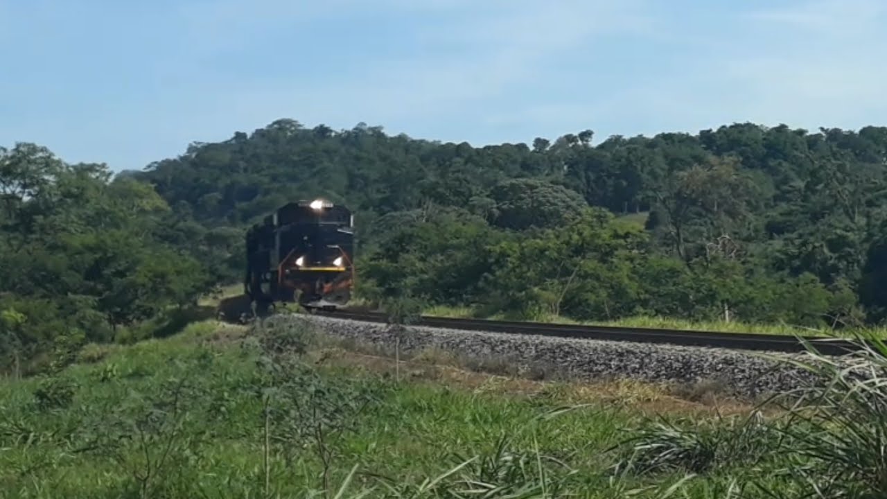 TREM TRILHEIRO EM PETROLINA DE GOI&Aacute;S NA FERROVIA NORTE SUL HD