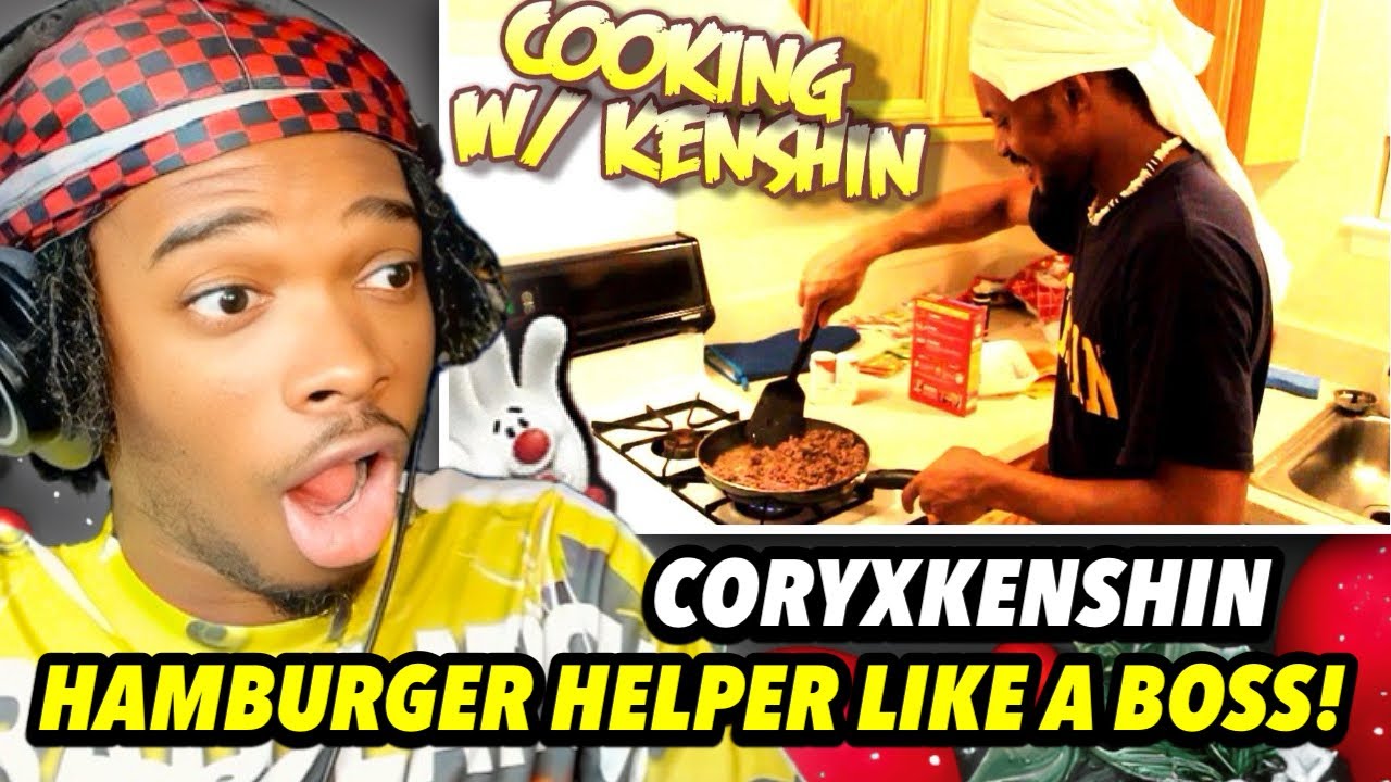 CORYXKENSHIN HAMBURGER HELPER LIKE A BOSS! | COOKING WITH KENSHIN