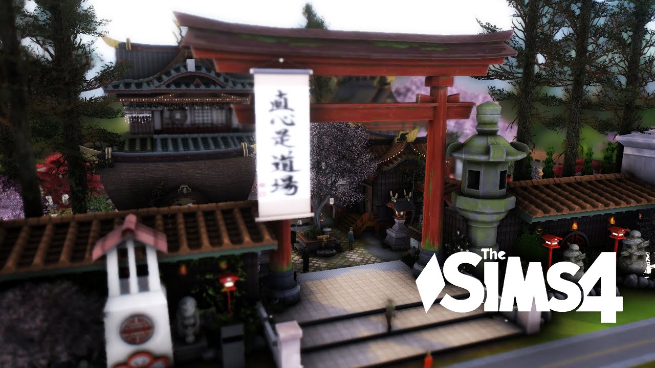 THE SIMS 4 I JAPANESE TEMPLE I TIMELAPSE BUILDING I 日本のお寺 THE SIMS 4