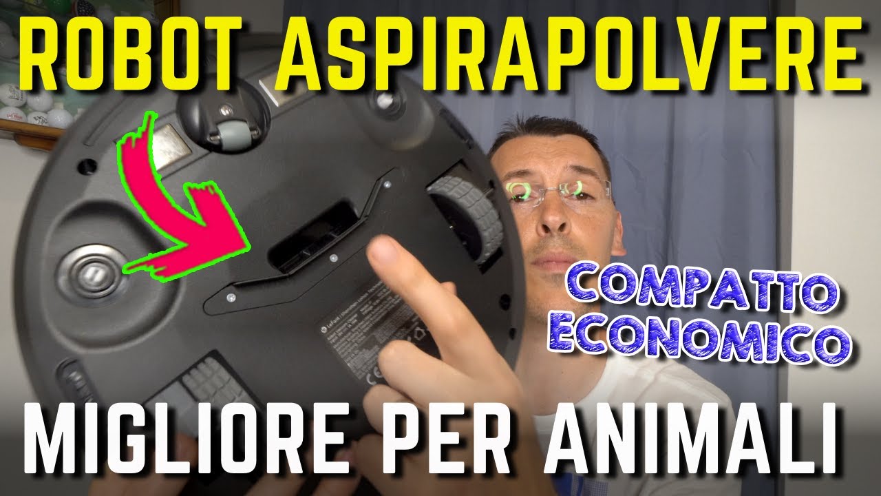 MIGLIORE ROBOT ASPIRAPOLVERE PER ANIMALI basso e compatto Lefant F1