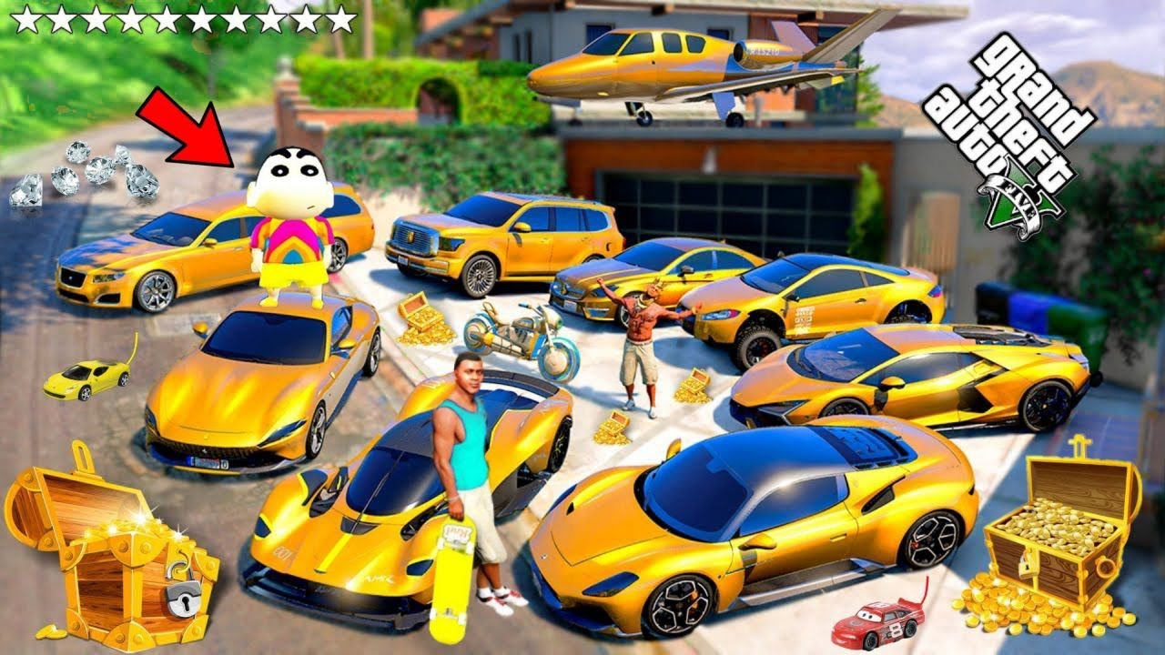 FRANKLIN TOUCH ANYTHING BECOME GOLD || EVERYTHING IS FREE IN GTA 5