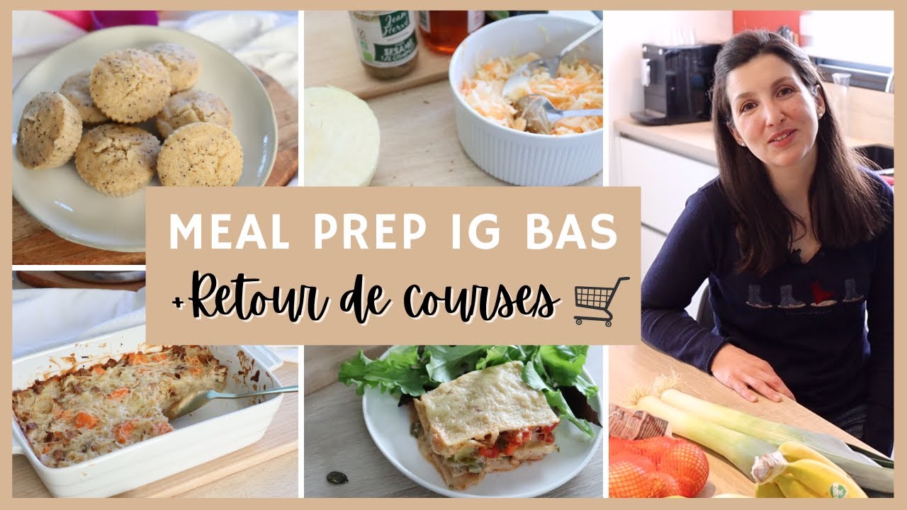 Meal prep IG bas - 5 recettes faciles pour des idées de repas à faible index glycémique