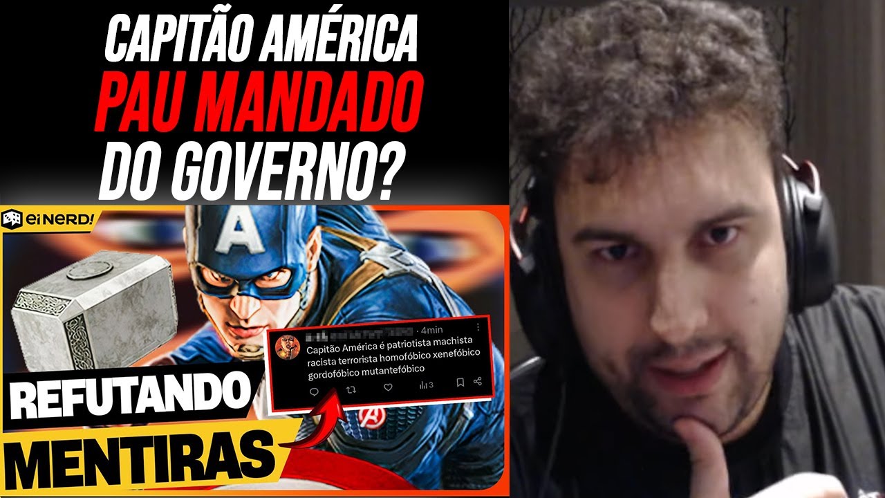 Discordei ou Concordei? REFUTANDO MENTIRAS: CAPITÃO AMÉRICA! REACT!
