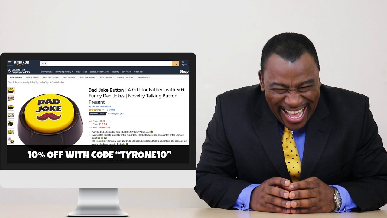 Big Man Tyrone Tells Dad Joke!
