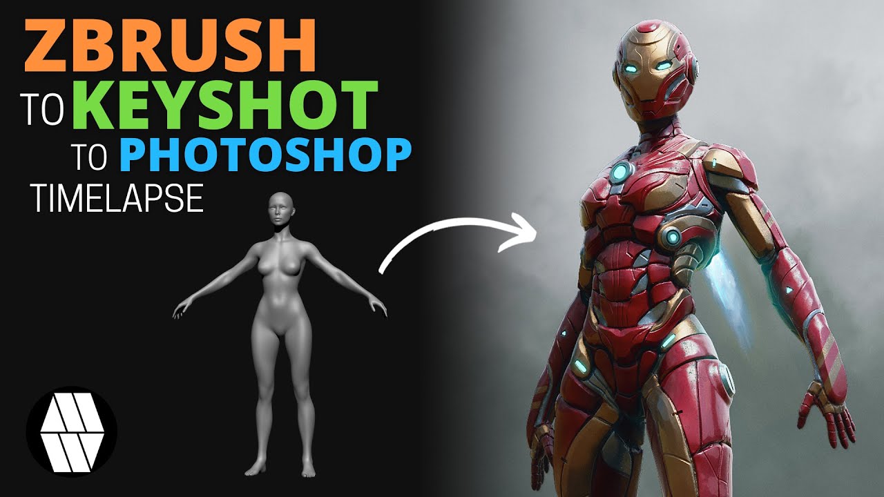 ZBrush to Keyshot to Photoshop Timelapse - 'Rescue' Concept