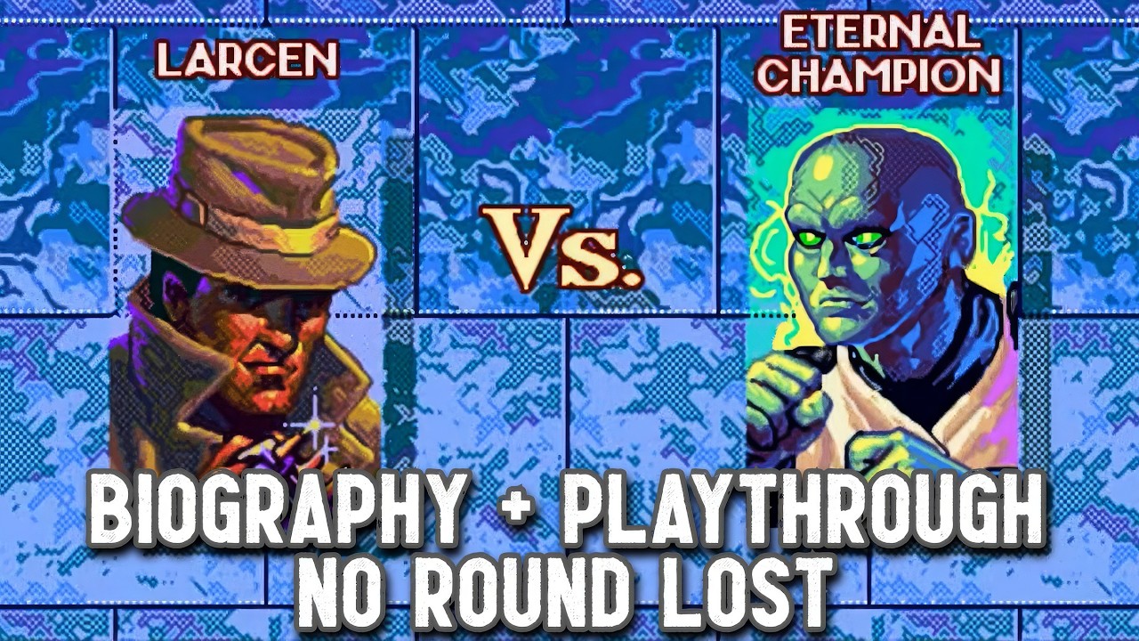 Eternal Champions Larcen Playthrough & Biography + Ending 🕵️ (Sega Genesis, 1993)