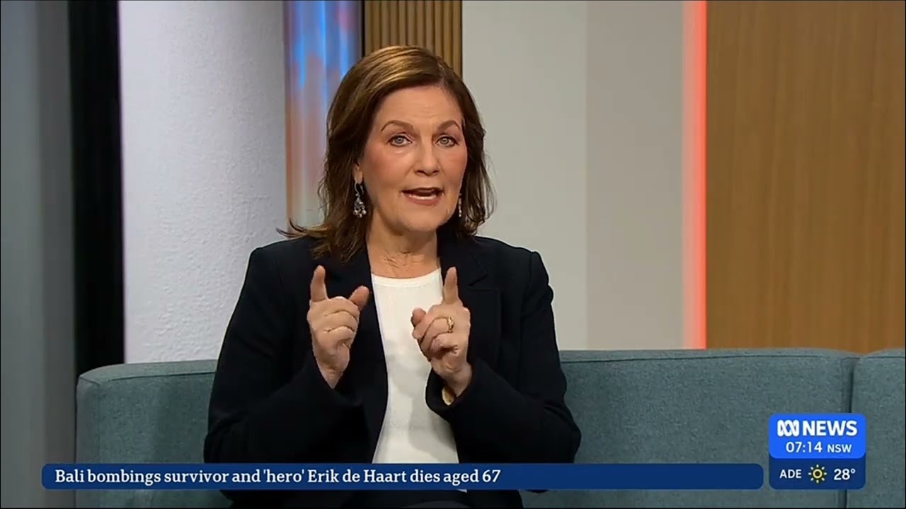 ABCTV + ABC News Channel: News Breakfast: Sara James (American in OZ)