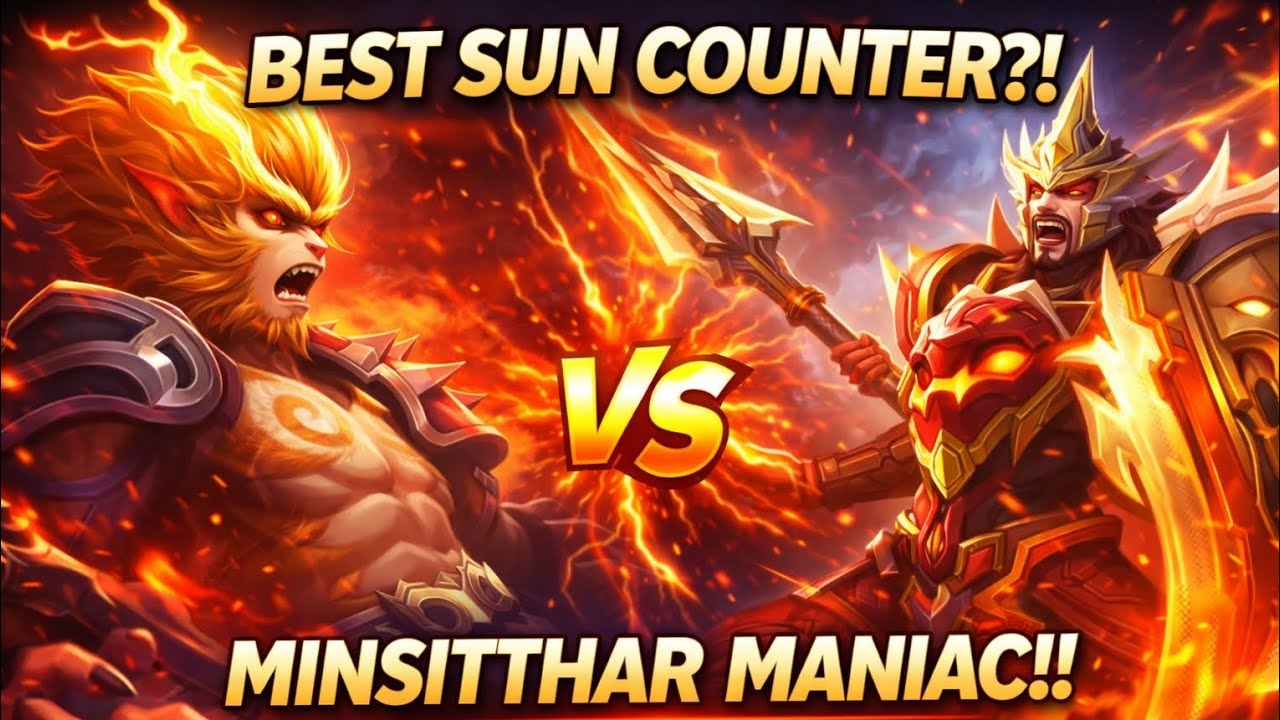 BEST SUN COUNTER?! 🔥 Minsitthar MANIAC Gameplay | NO ESCAPE! | Mobile Legends | MLBB