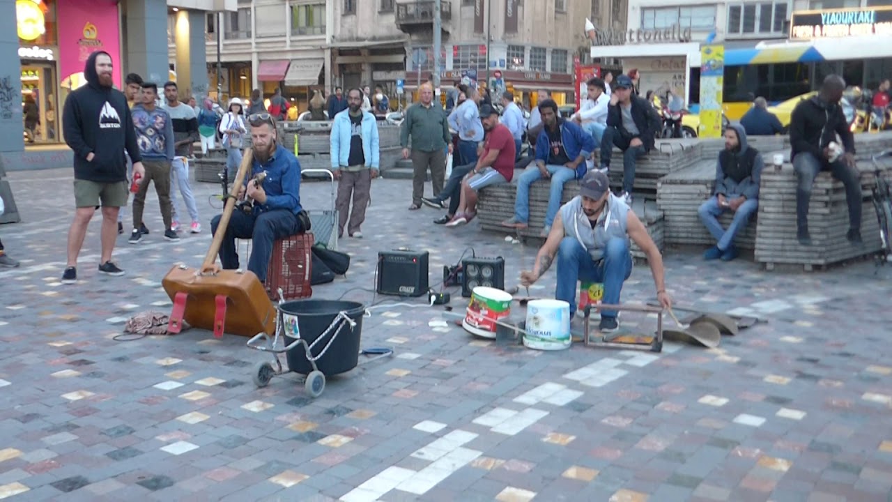 Amazing Progressive-Techno street musicians- Monastiraki Athens