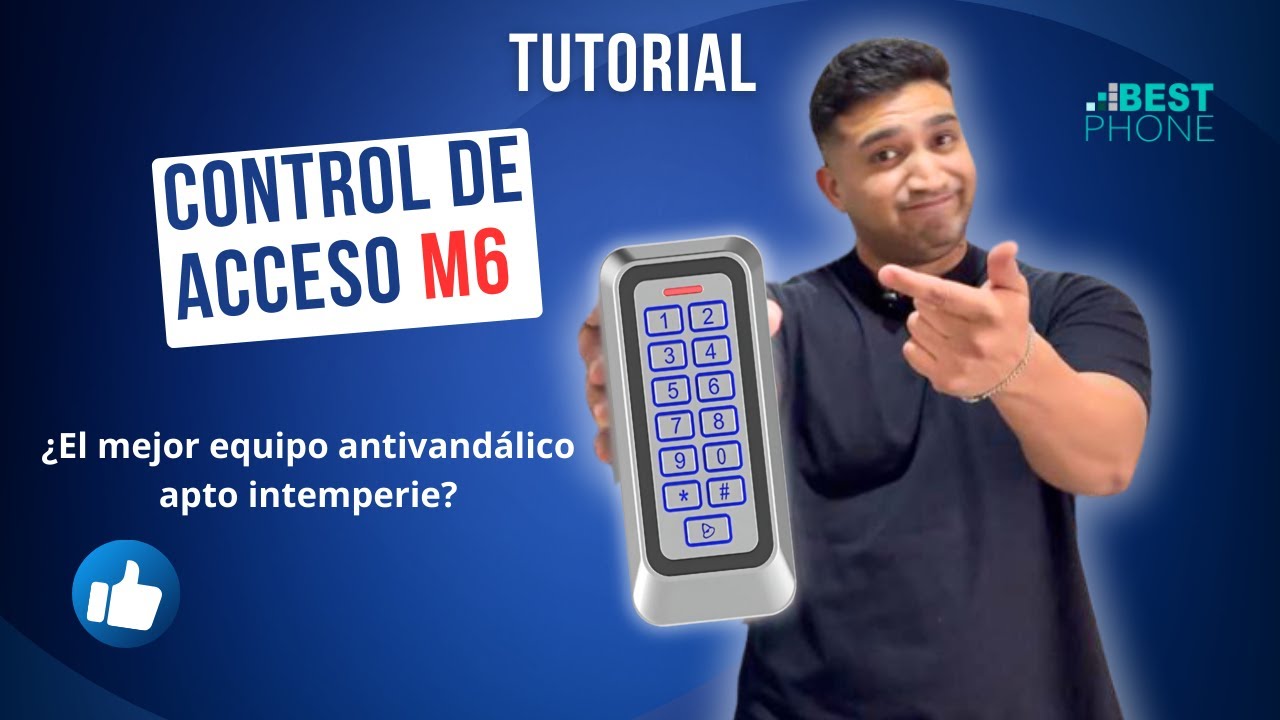 Control de acceso M6 | antivandalico apto intemperie | TUTORIAL 