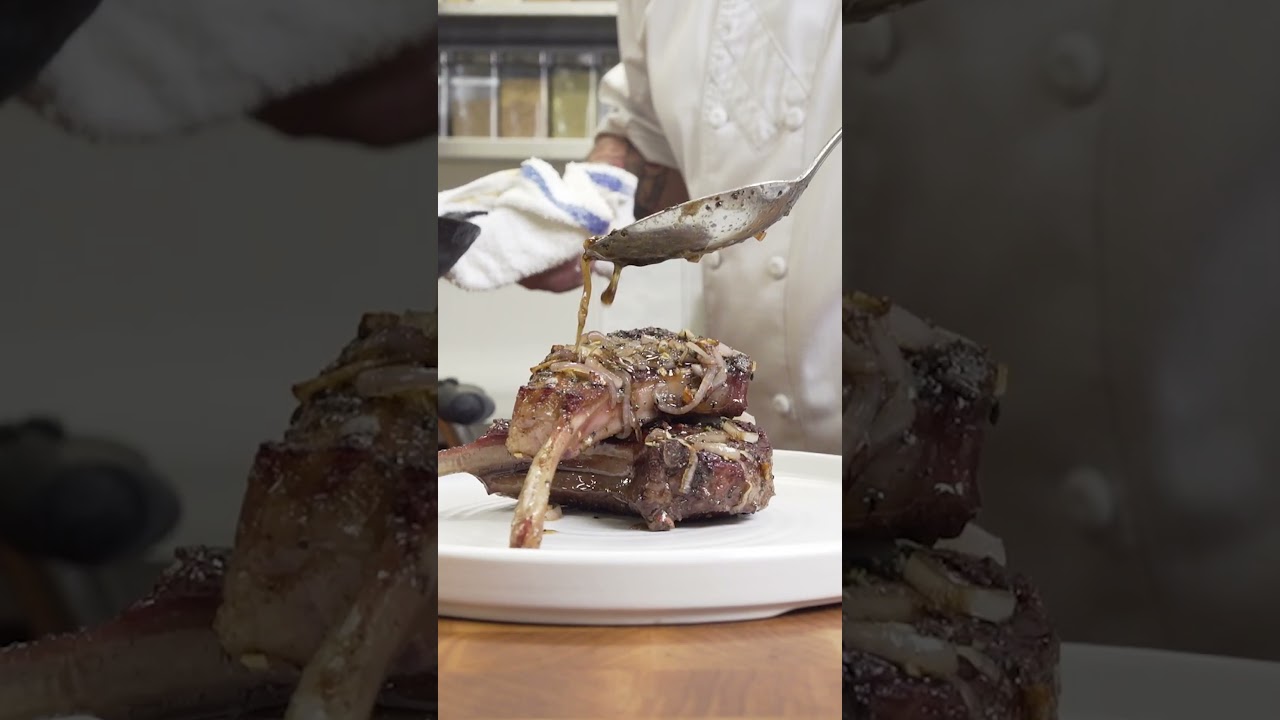 Grilled Lamb Chops with Honey Sauce