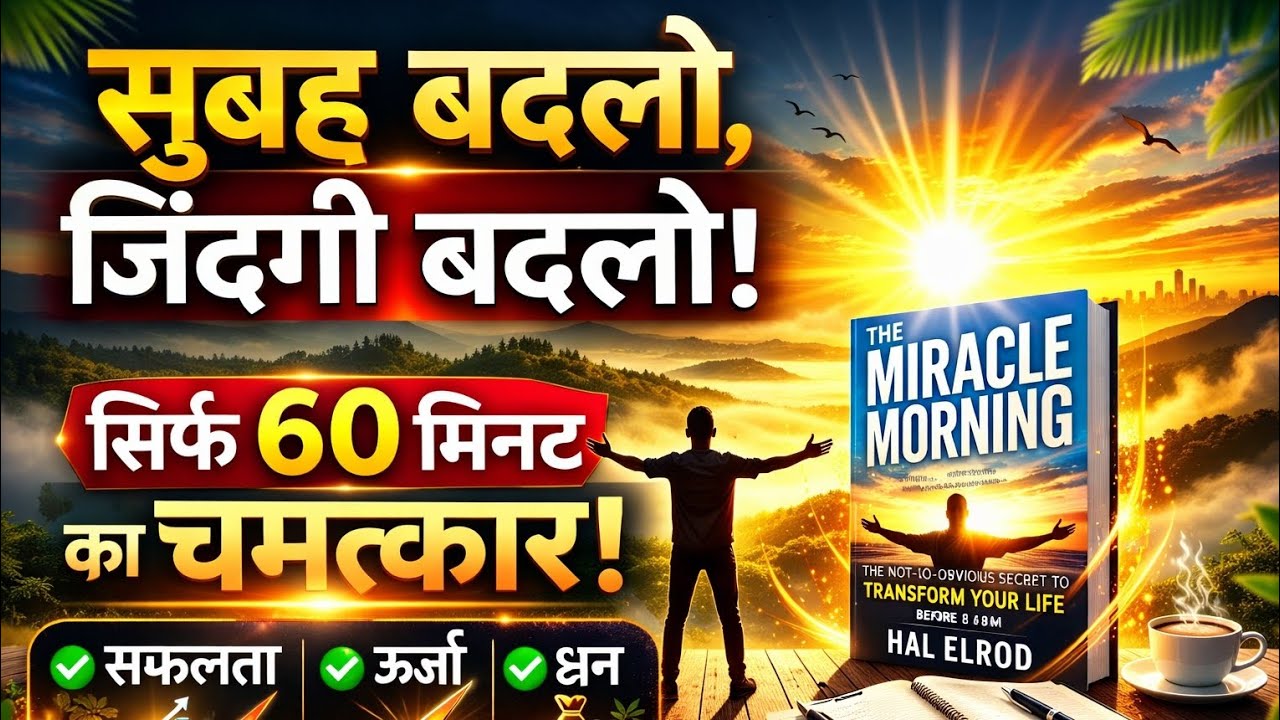 The Miracle Morning Book Summary in Hindi | सुबह की 6 आदतें जो जिंदगी बदल दें