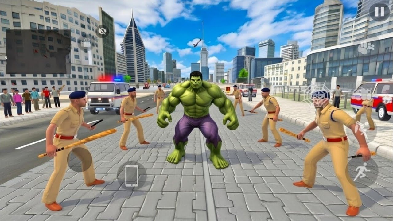 Police Surround Hulk in Indian Theft Aura Simulator Gameplay 😱 | Skyvor Gaming 
