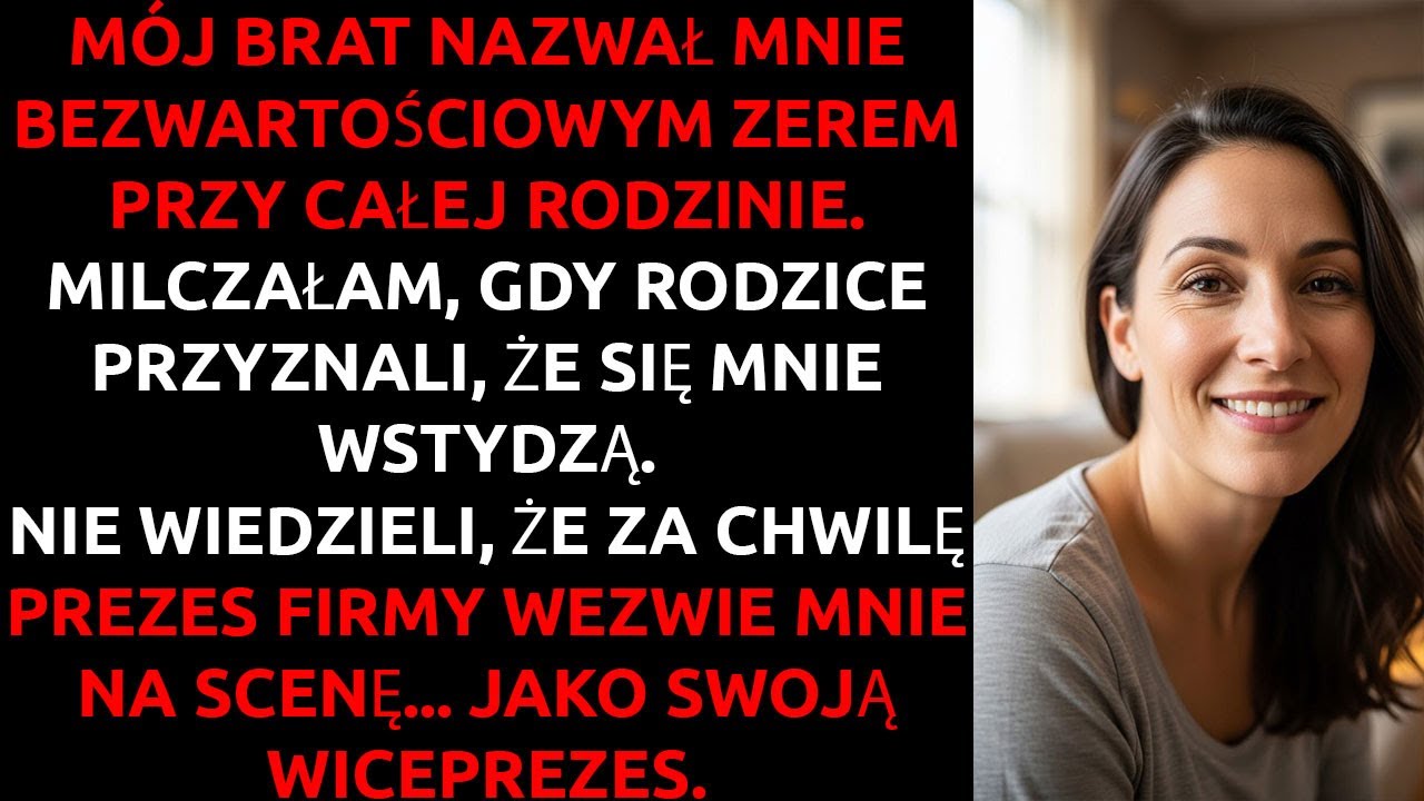 Mój brat publicznie mnie UPOKORZYŁ — nie wiedział, że jestem SZEFOWĄ jego firmy.