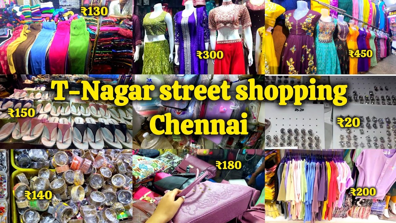 T Nagar Chennai Shopping: сари, ювелирные изделия и уличные предложения #Chennai #shopping