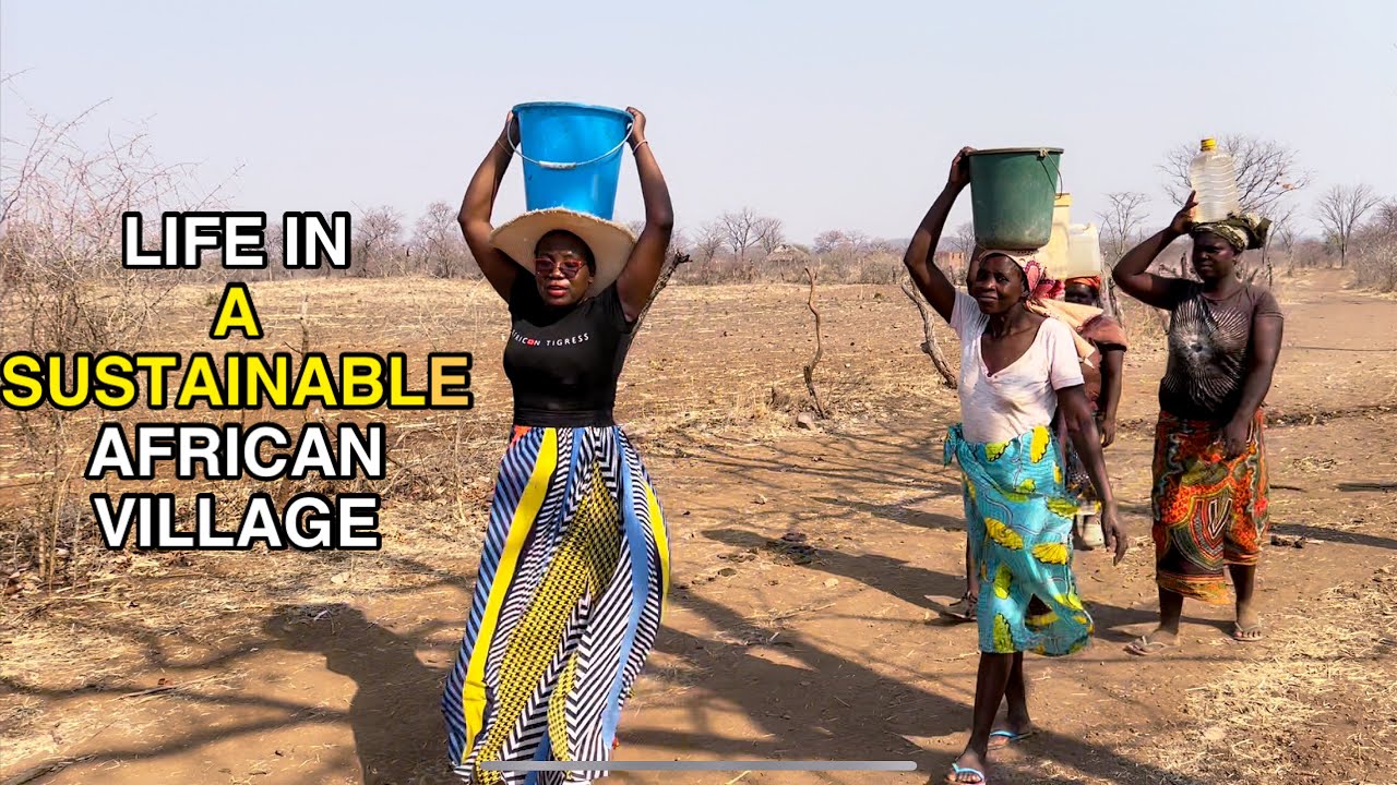 African girl Village Life/ My Zimbabwean In-laws introducing me to sustainable Village Life