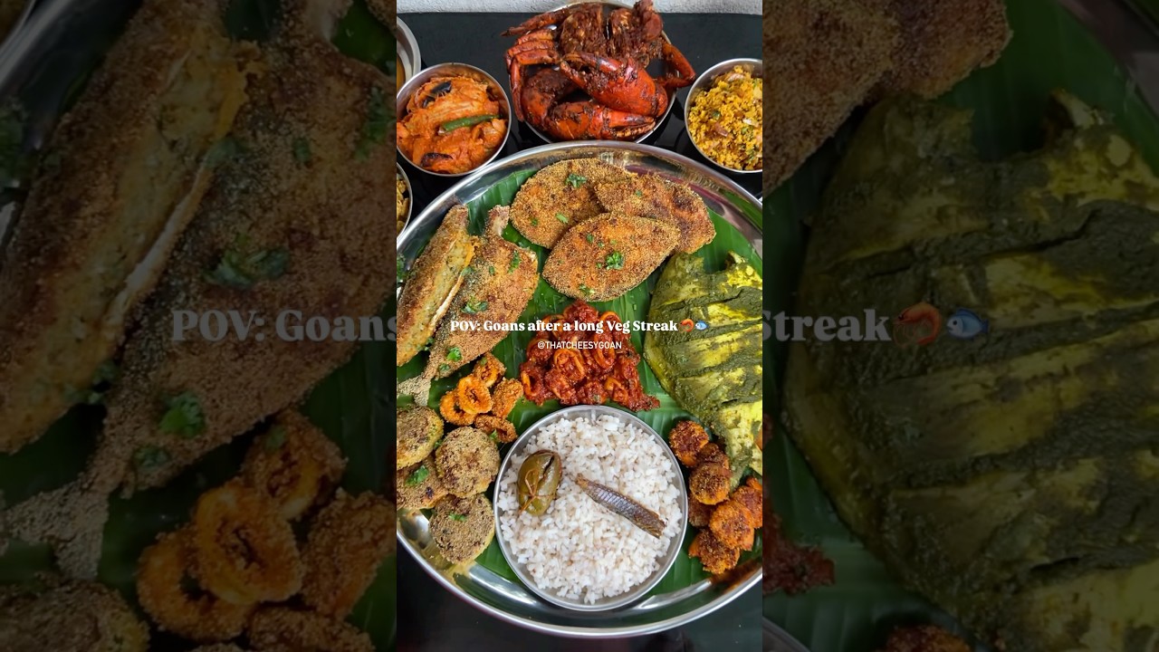 Goans after a long veg streak😍🦐 