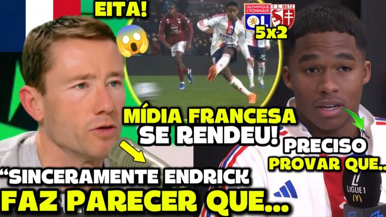 🚨EITA! OLHA O QUE A MÍDIA FRANCESA FALOU DE ENDRICK APÓS HAT-TRICK INSANO NA LIGUE 1!