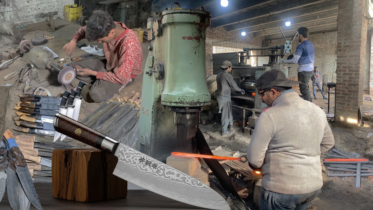 The Incredible Process of Making Damascus Steel Chef’s Knives In The Factory | How It’s Made