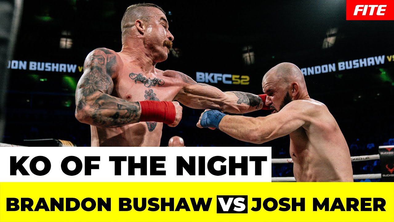 The Dream Killer wins KO of the Night | Brandon Bushaw vs  Joshua Marer | BKFC52