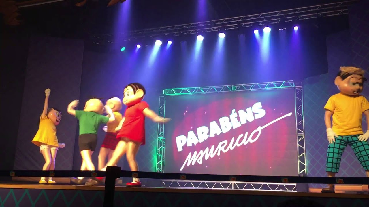 Parte 6 e última - show da turma da Mônica - apresentação Cebolinha e despedida 