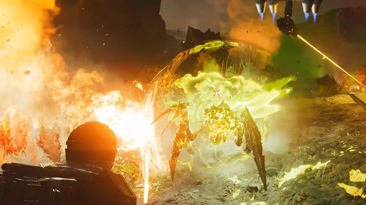 Battle with Terminids - Super Helldive Difficulty - 4K Quality - Helldivers 2