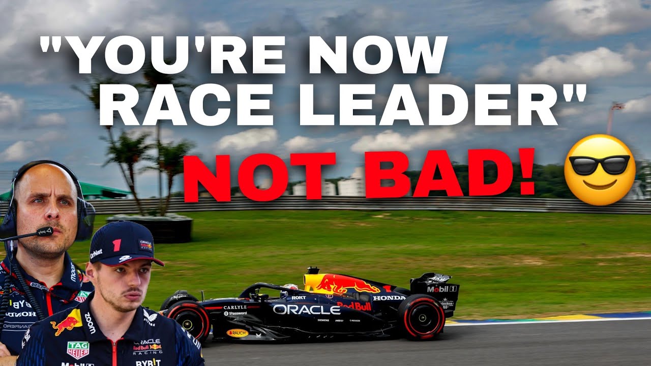 Verstappen LEGENDARY Team Radio During The Brazilian GP!
