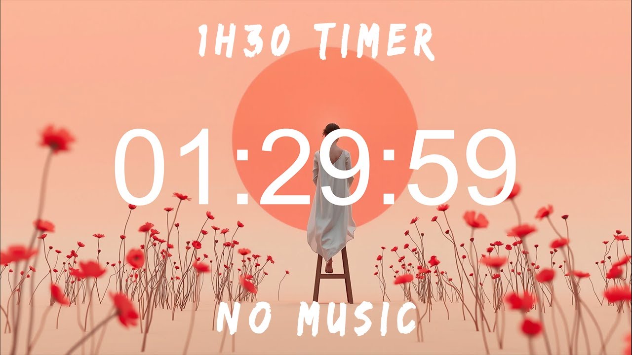 90 Minute Timer | Minimal Aesthetic | Study, Focus, Meditation, Yoga