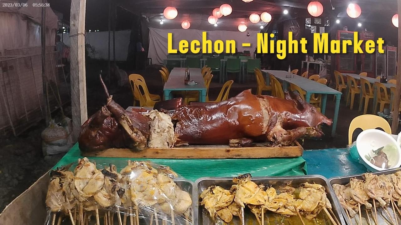 Nightly food  Market at Boulevard Dumaguete Philippines