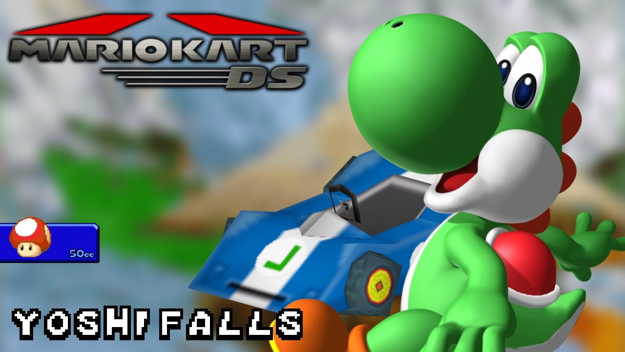 Mario Kart DS - 50cc - Yoshi - Streamliner - Yoshi Falls | Ep. 3618