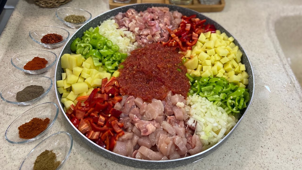 Doğra Karıştır Ve At Fırına💯Abartmıyorum Yiyen Bir Tabak Daha İstiyor/Kolay Ana yemek Tarifi