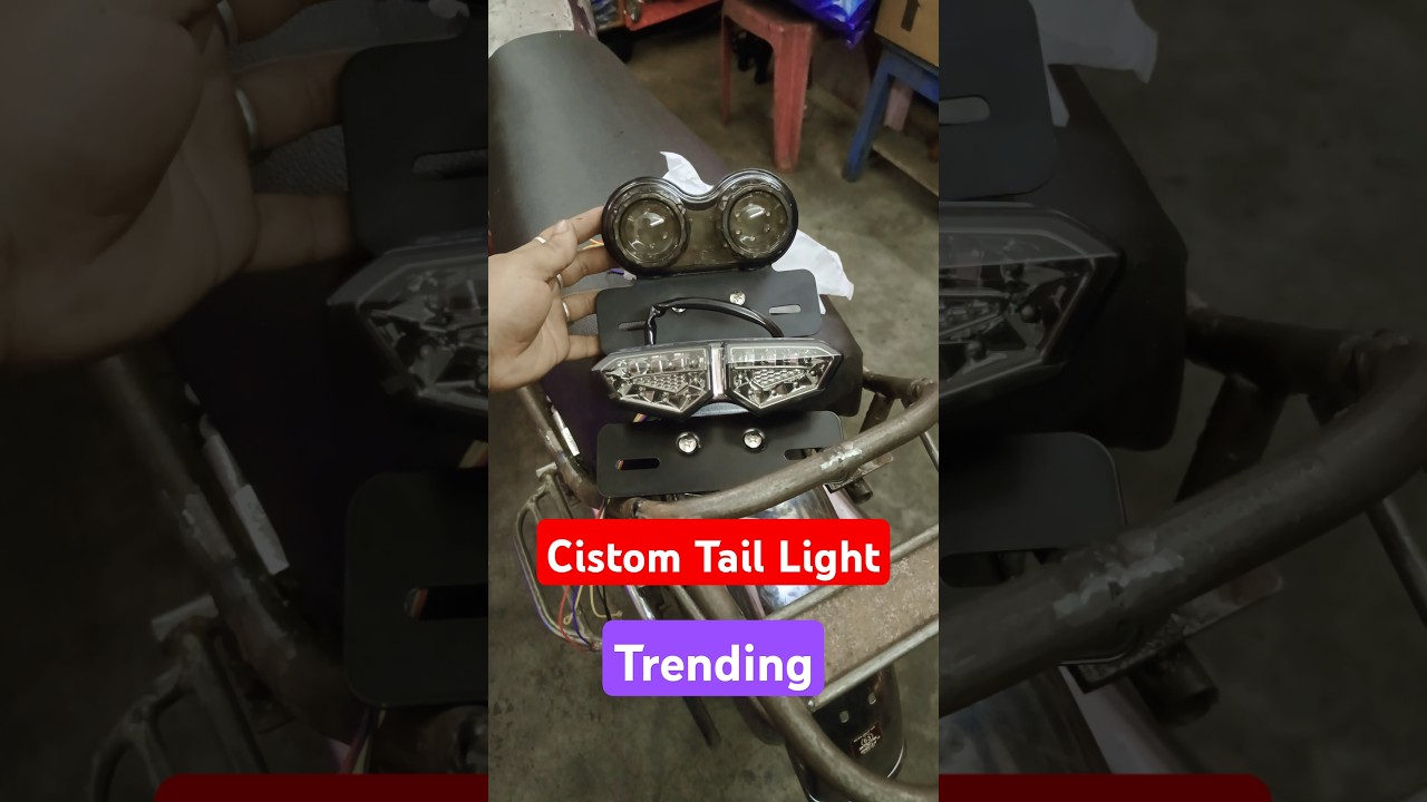 Custom Tail Light For Boxer #theindianworkshop