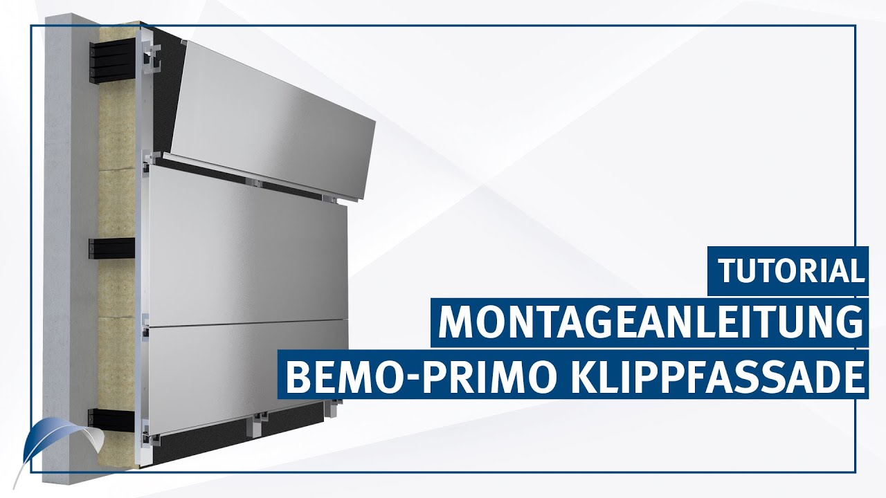 BEMO PRIMO Klippfassade - Montage