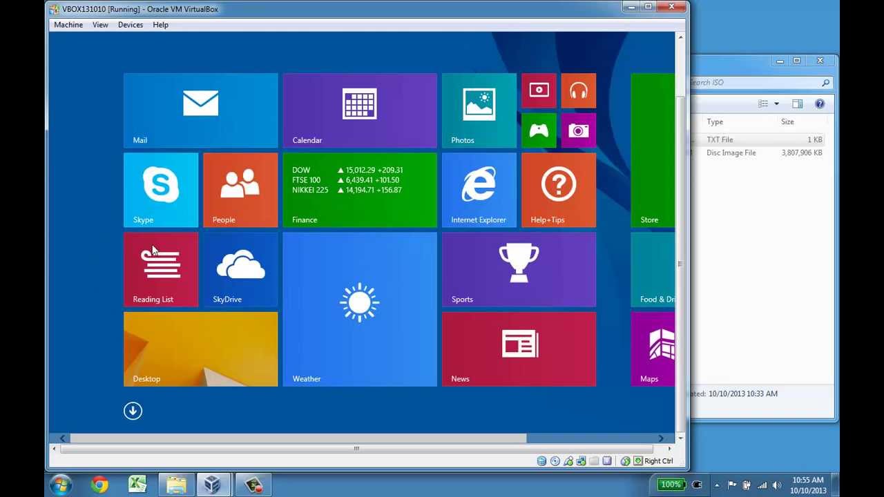 Install Windows 8 1 in VirtualBox