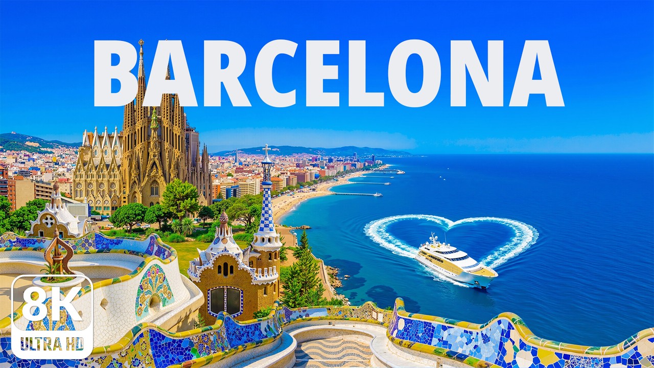 [8K] Barcelona 🇪🇸 Deep House 2026 | Mediterranean City Beach Vibes