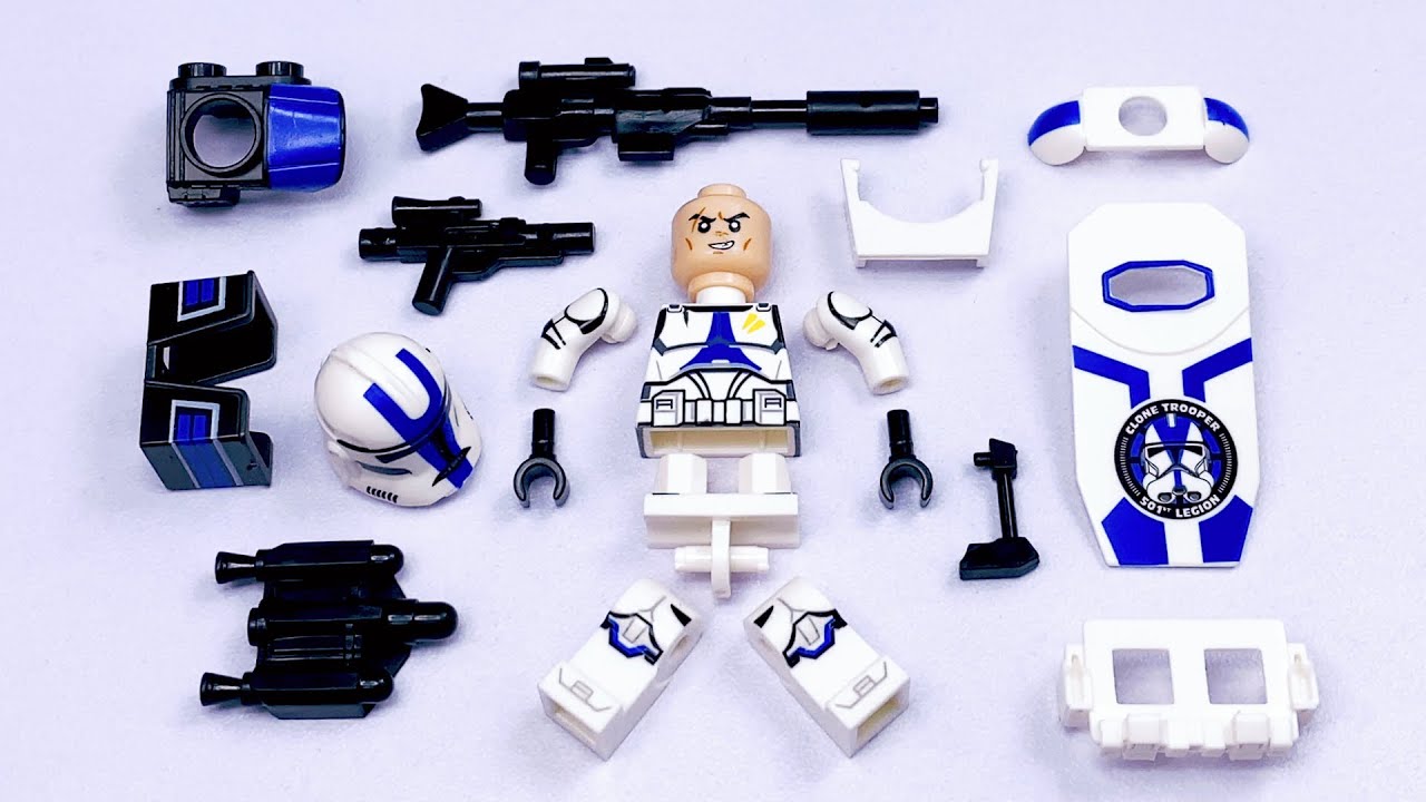 Custom LEGO Star Wars 501st Clone Trooper (501st Legion) | Unofficial Lego Minifigure 
