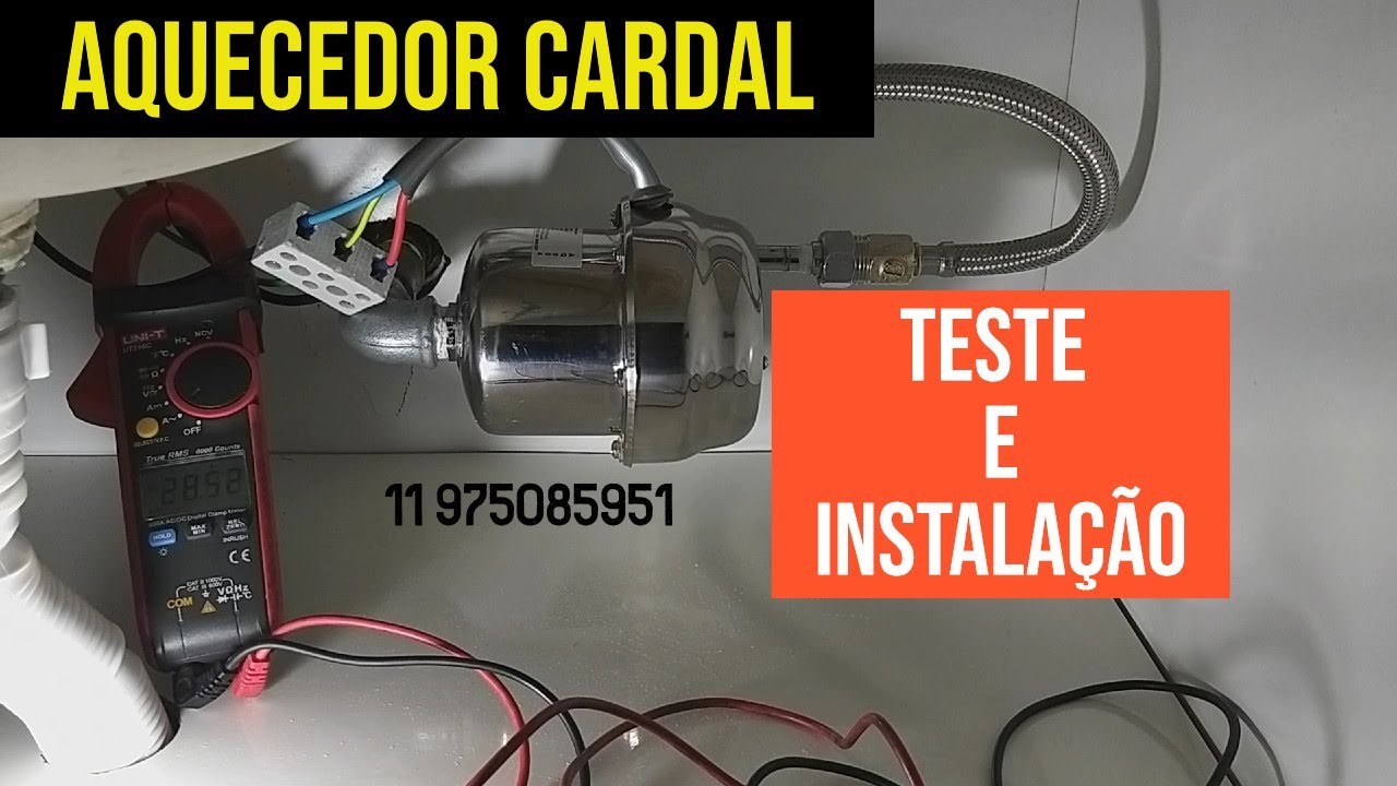 Aquecedor de lavatório Cardal - Instalação passo a passo