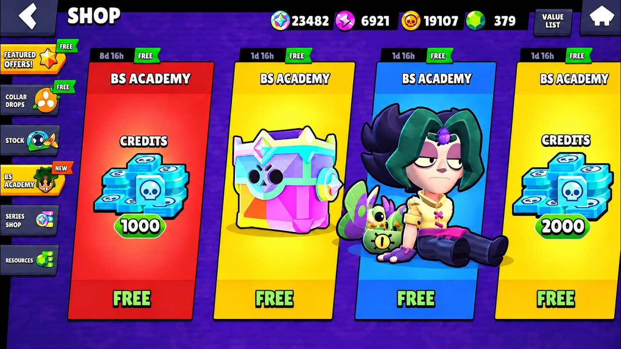 3000 БЕСПЛАТНЫХ КРЕДИТОВ + BS ACADEMY И VINCE! 😱 НОВОЕ ОБНОВЛЕНИЕ BRAWL STARS 🔥