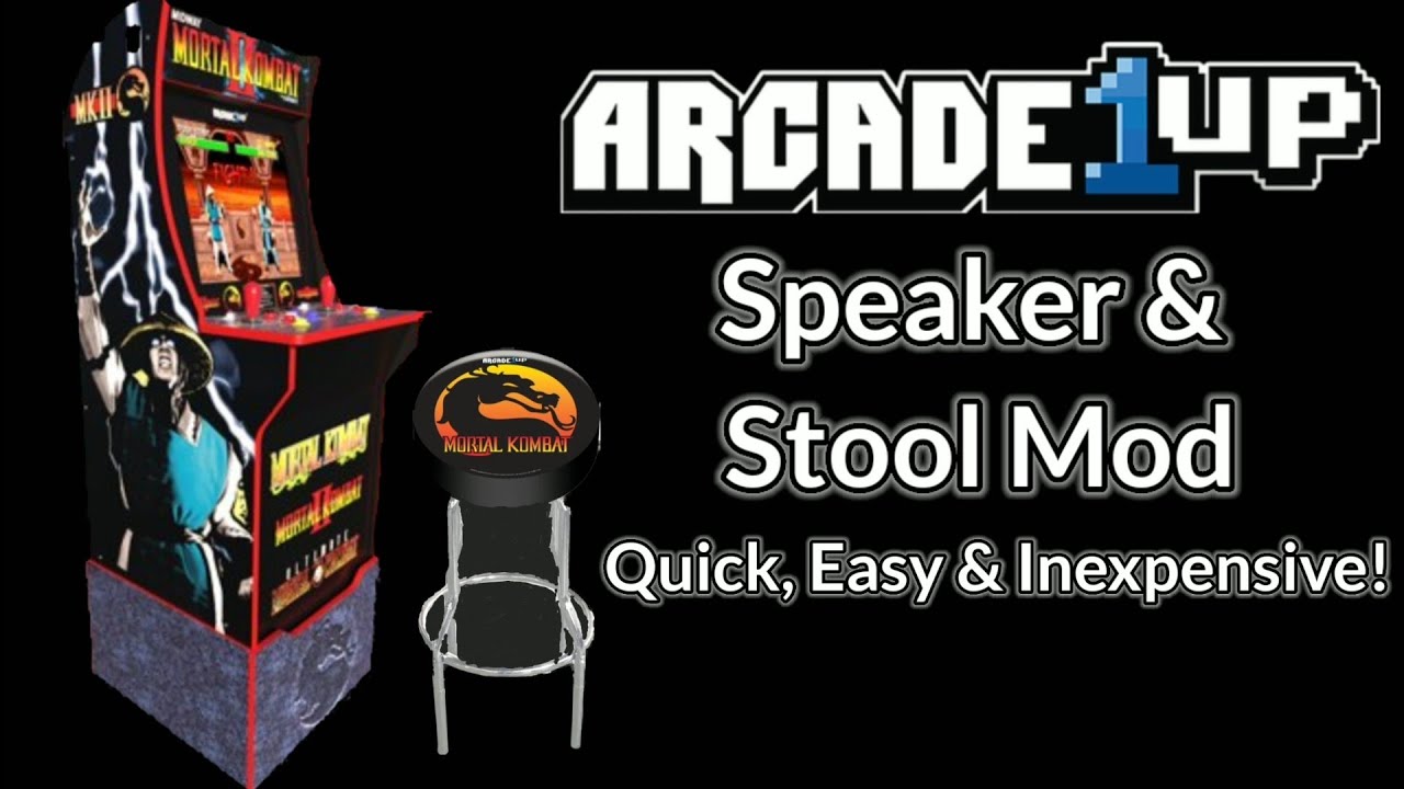 Arcade1up Speaker and Stool Mod For Newer Gen 2/3 Cabinets / Quick, Easy & Inexpensive!