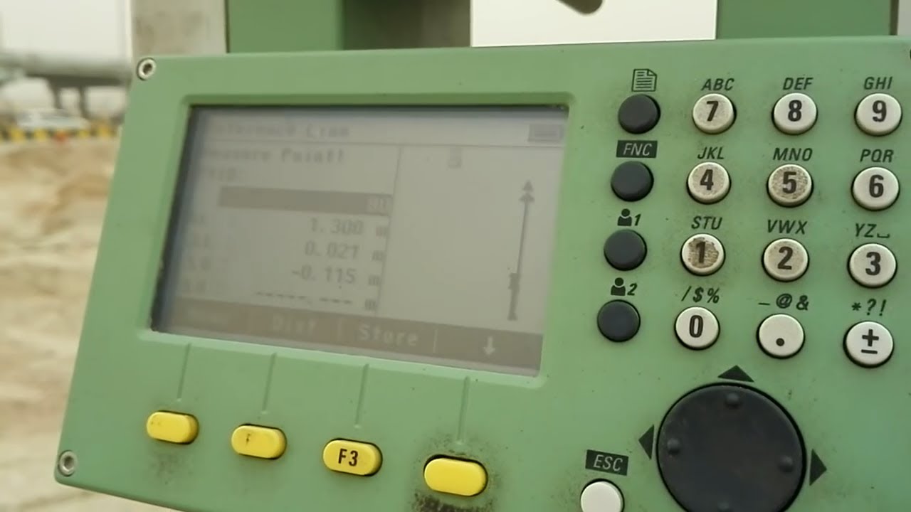 How to Layout(make) a Reference Line using Leica Total Station TS 06 Plus in اردو & हिन्दी