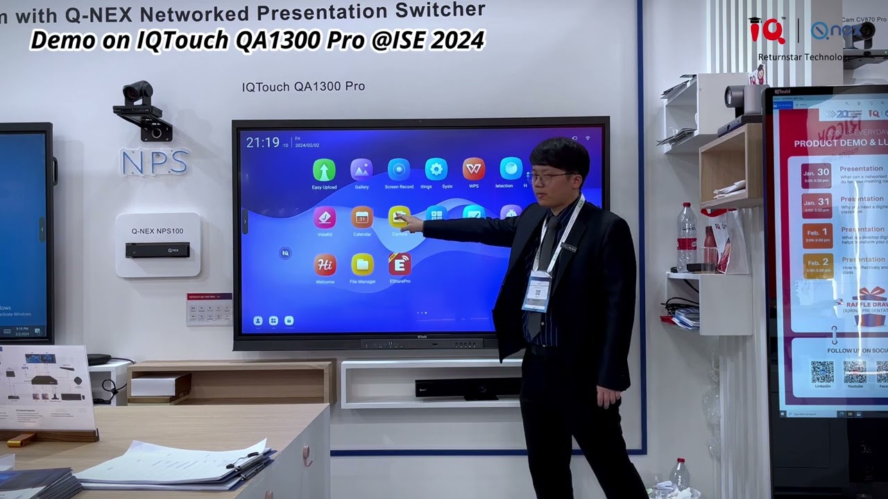 IQTouch QA1300 Pro Demo at ISE 2024