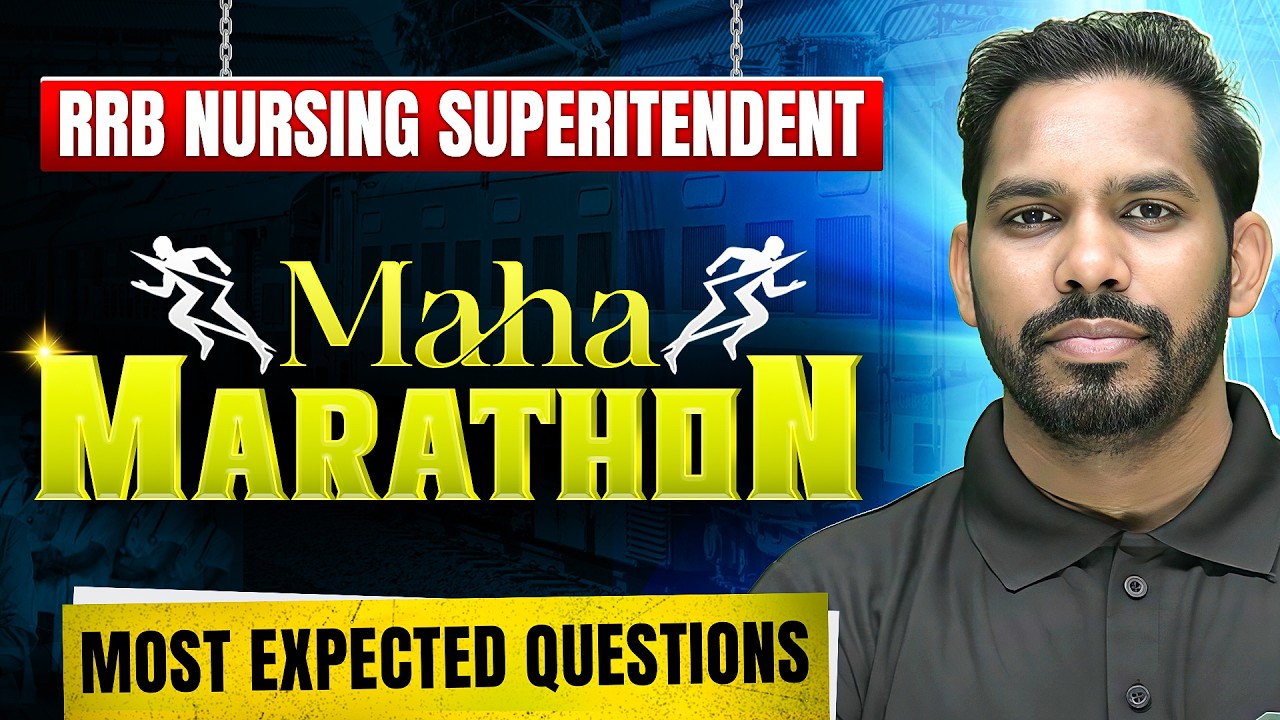 RRB Nursing Superintendent 2026 MAHA MARATHON | Manveer Sir Live | Nursing Peeth Lucknow