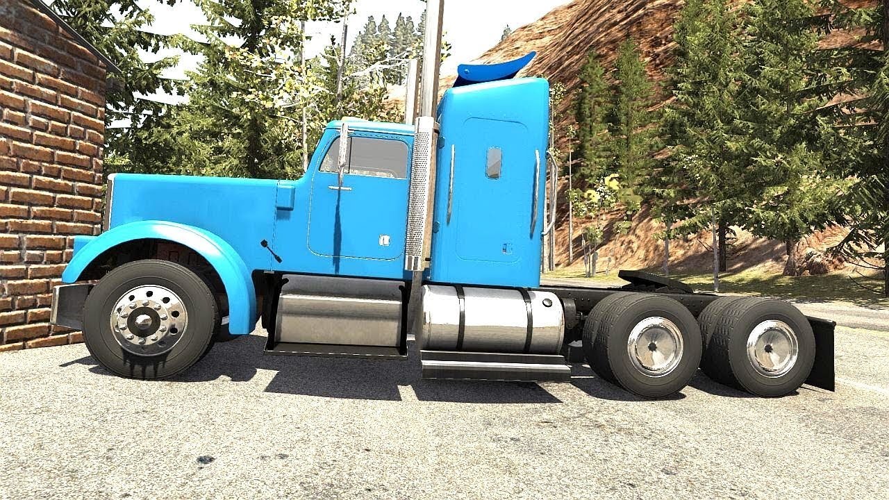 BeamNG Drive - T 300 Semi Truck on the Beam Mountains Map