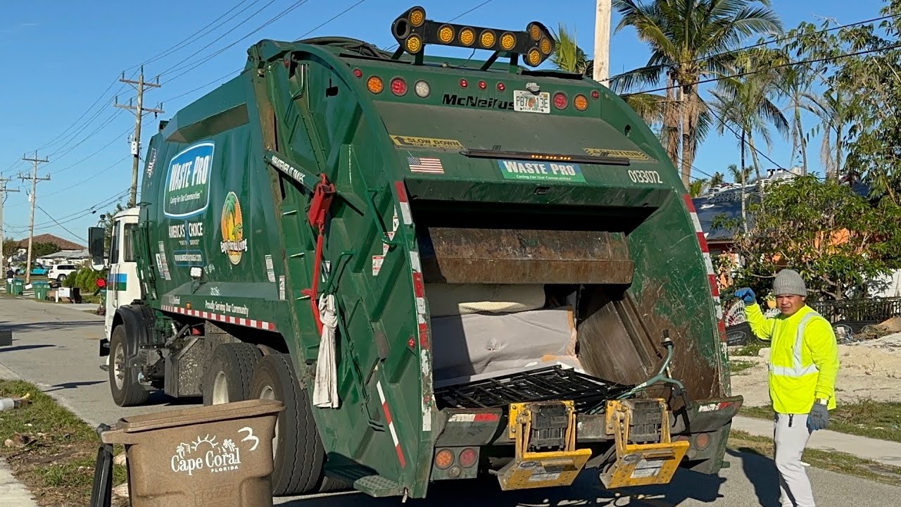 Garbage Trucks All Day & All Night: Waste Pro of Cape Coral