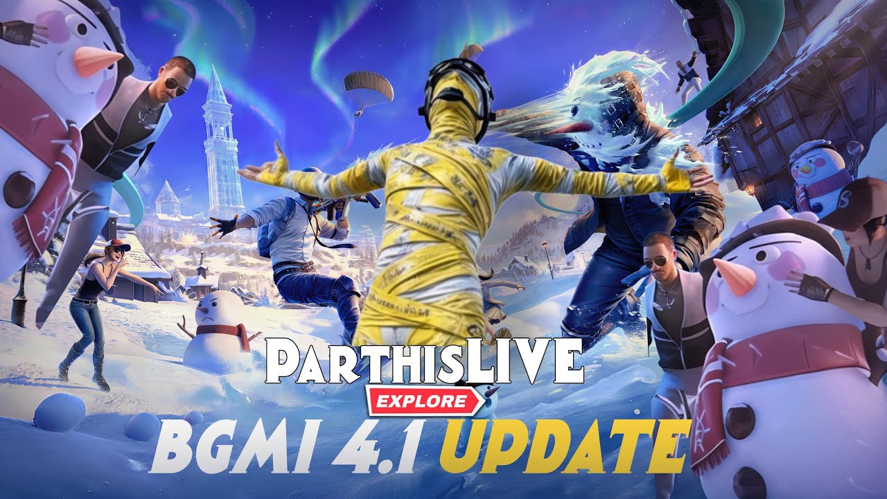 FULL BOOM BAAM 🔥 I 4.1 NEW UPDATE IS HERE🔥 l ParthisLIVE I BGMI ❤️🔥 I
