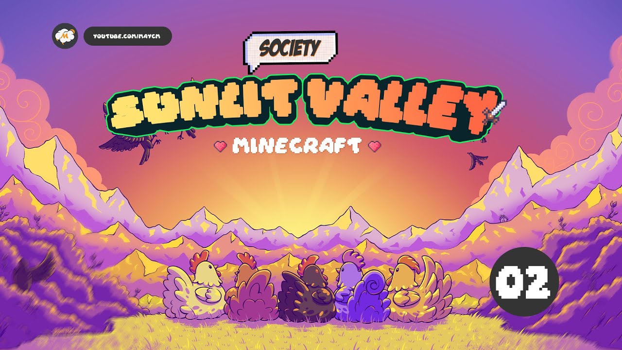 Minecraft Sunlit Valley | Tập 02: Xây nhà mới và nông trại tư nhân